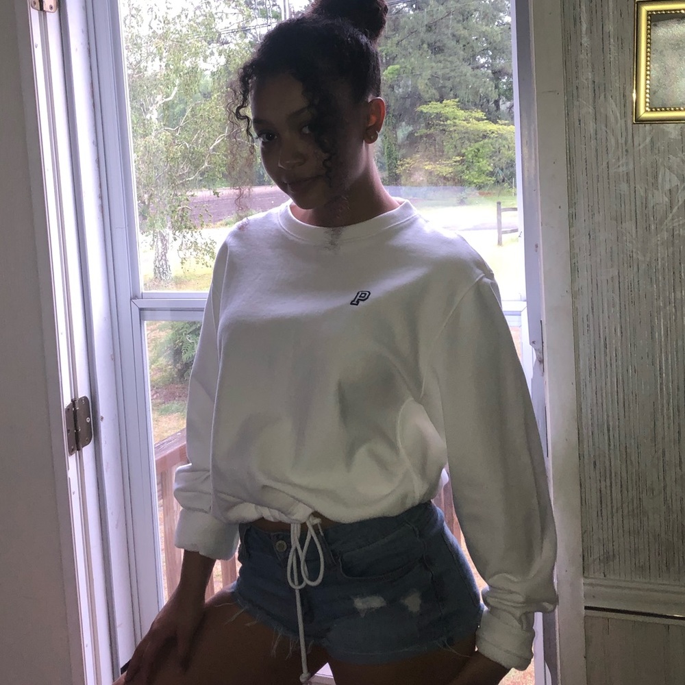 WHITE SWEATER TOP🤍